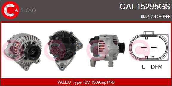 Casco CAL15295GS - Alternator autospares.lv