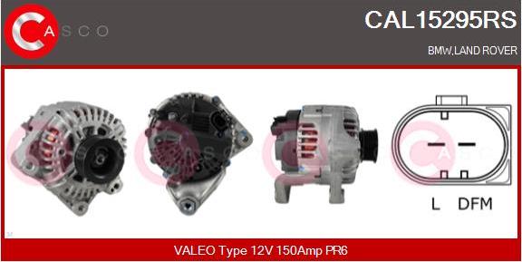 Casco CAL15295RS - Alternator autospares.lv