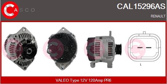 Casco CAL15296AS - Alternator autospares.lv