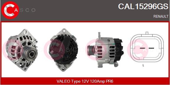 Casco CAL15296GS - Alternator autospares.lv