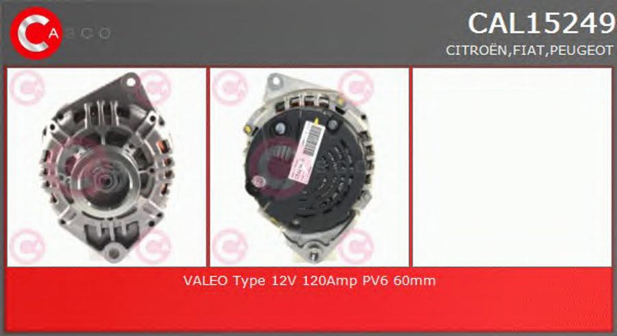 Casco CAL15249 - Alternator autospares.lv