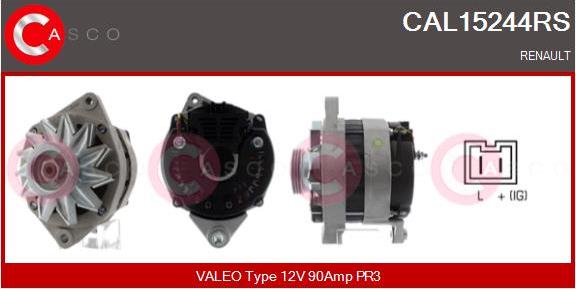 Casco CAL15244RS - Alternator autospares.lv