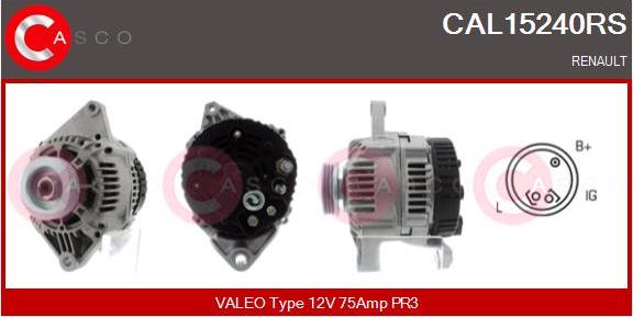 Casco CAL15240RS - Alternator autospares.lv