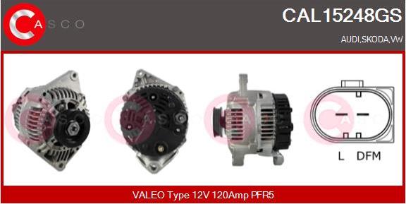 Casco CAL15248GS - Alternator autospares.lv
