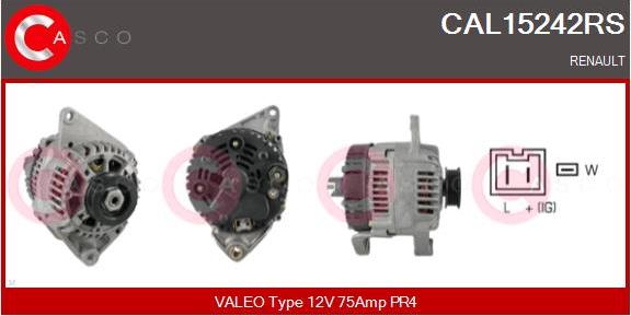 Casco CAL15242RS - Alternator autospares.lv