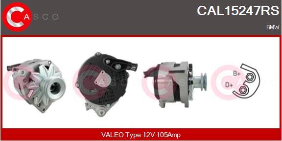 Casco CAL15247RS - Alternator autospares.lv