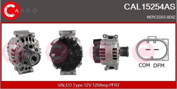 Casco CAL15254AS - Alternator autospares.lv