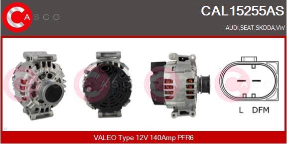 Casco CAL15255AS - Alternator autospares.lv