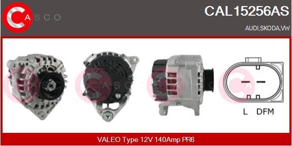 Casco CAL15256AS - Alternator autospares.lv