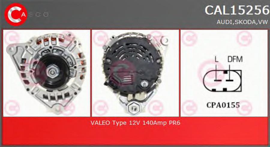 Casco CAL15256 - Alternator autospares.lv