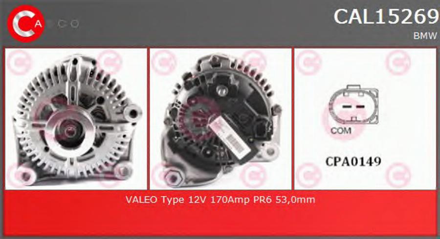 Casco CAL15269 - Alternator autospares.lv