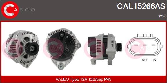 Casco CAL15266AS - Alternator autospares.lv