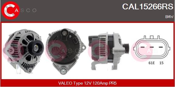 Casco CAL15266RS - Alternator autospares.lv