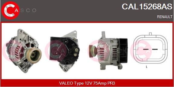 Casco CAL15268AS - Alternator autospares.lv