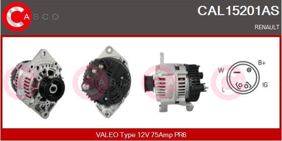 Casco CAL15201AS - Alternator autospares.lv