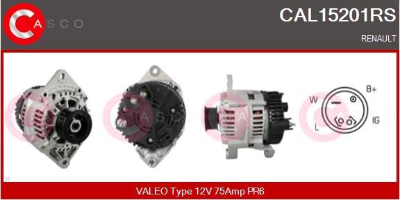 Casco CAL15201RS - Alternator autospares.lv