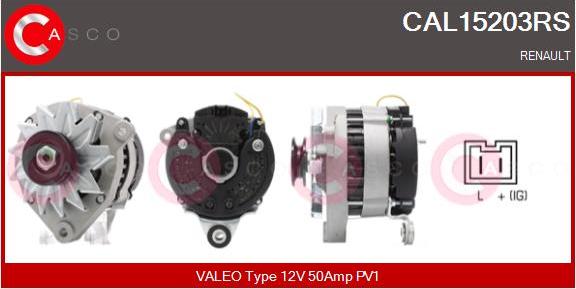 Casco CAL15203RS - Alternator autospares.lv