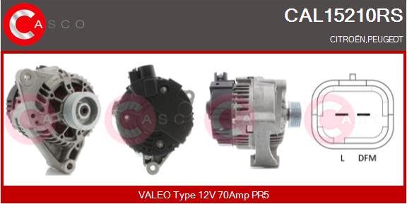 Casco CAL15210RS - Alternator autospares.lv