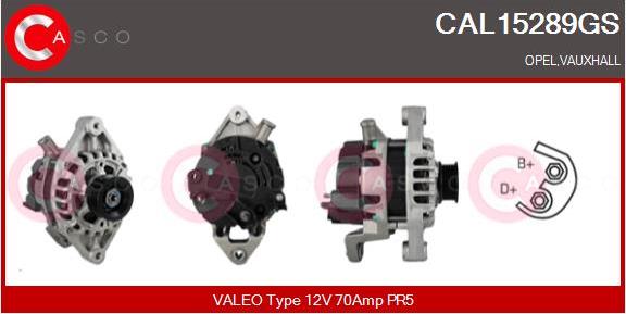 Casco CAL15289GS - Alternator autospares.lv