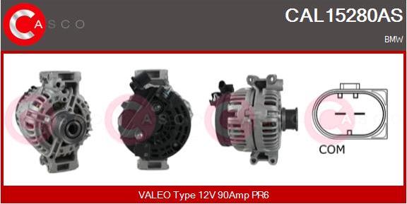 Casco CAL15280AS - Alternator autospares.lv