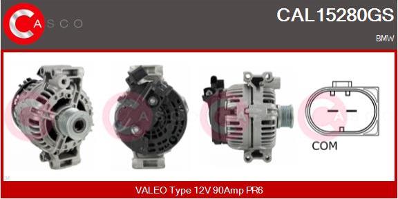 Casco CAL15280GS - Alternator autospares.lv