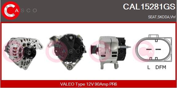 Casco CAL15281GS - Alternator autospares.lv