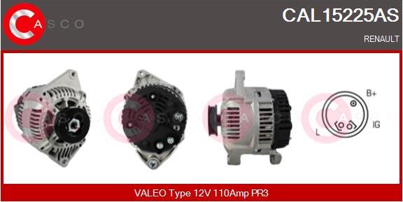 Casco CAL15225AS - Alternator autospares.lv