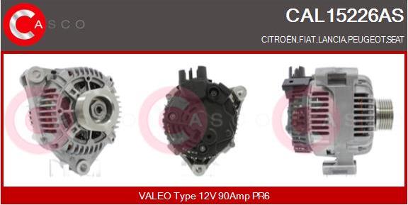 Casco CAL15226AS - Alternator autospares.lv