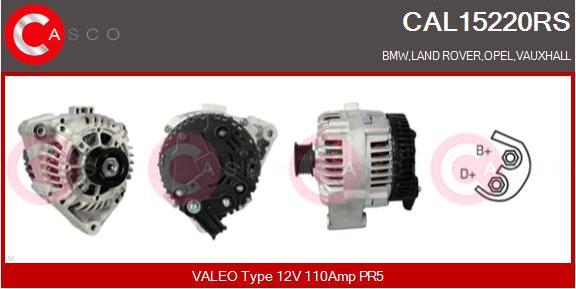 Casco CAL15220RS - Alternator autospares.lv