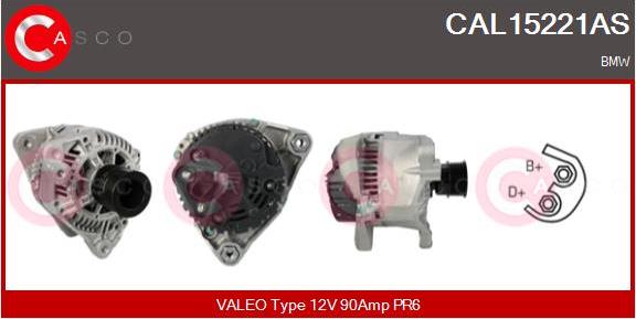 Casco CAL15221AS - Alternator autospares.lv