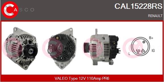 Casco CAL15228RS - Alternator autospares.lv