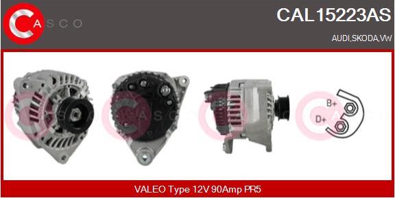 Casco CAL15223AS - Alternator autospares.lv