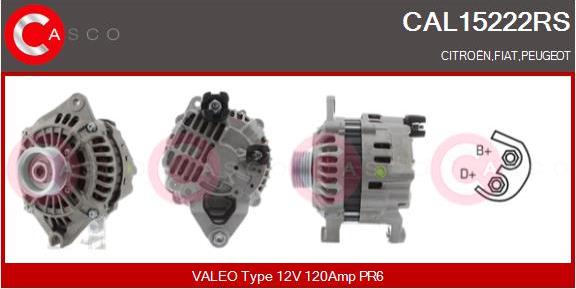 Casco CAL15222RS - Alternator autospares.lv