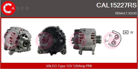 Casco CAL15227RS - Alternator autospares.lv