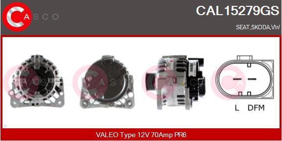Casco CAL15279GS - Alternator autospares.lv