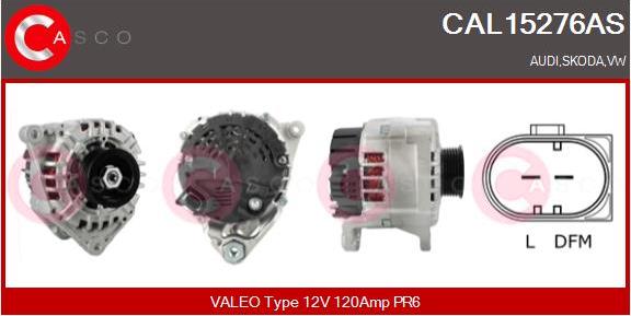 Casco CAL15276AS - Alternator autospares.lv