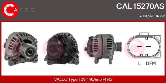 Casco CAL15270AS - Alternator autospares.lv