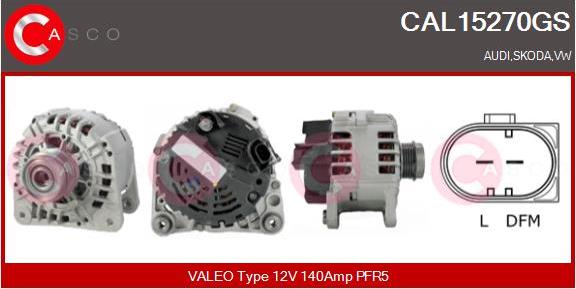 Casco CAL15270GS - Alternator autospares.lv