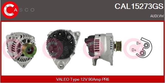 Casco CAL15273GS - Alternator autospares.lv