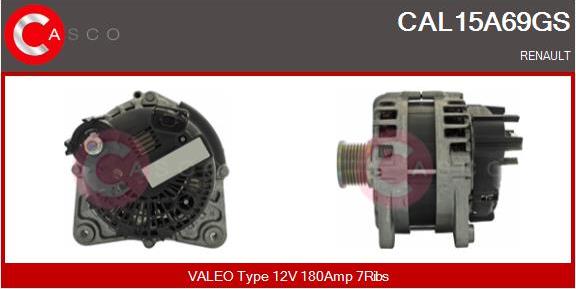 Casco CAL15A69GS - Alternator autospares.lv