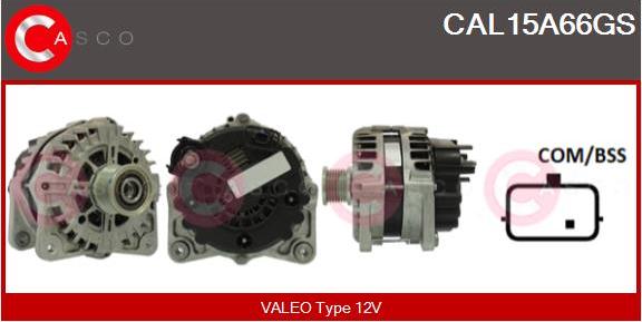 Casco CAL15A66GS - Alternator autospares.lv