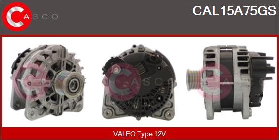 Casco CAL15A75GS - Alternator autospares.lv