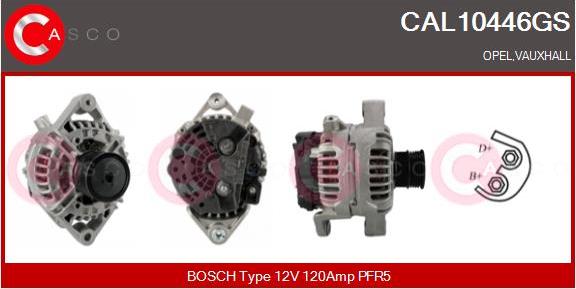 Casco CAL10446GS - Alternator autospares.lv