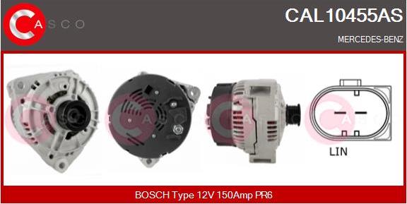 Casco CAL10455AS - Alternator autospares.lv