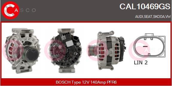 Casco CAL10469GS - Alternator autospares.lv