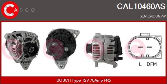 Casco CAL10460AS - Alternator autospares.lv