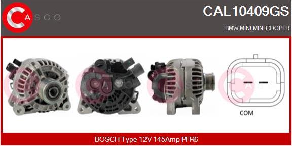 Casco CAL10409GS - Alternator autospares.lv