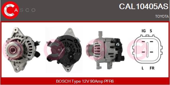 Casco CAL10405AS - Alternator autospares.lv