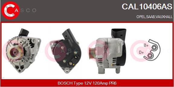 Casco CAL10406AS - Alternator autospares.lv