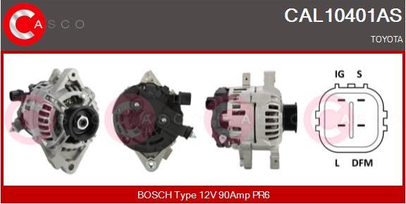 Casco CAL10401AS - Alternator autospares.lv